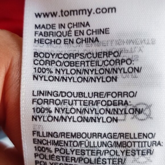 Tommy Hilfiger Sport Vest men's size M navy and red graphic on back, zip pockets - Picture 7 of 11